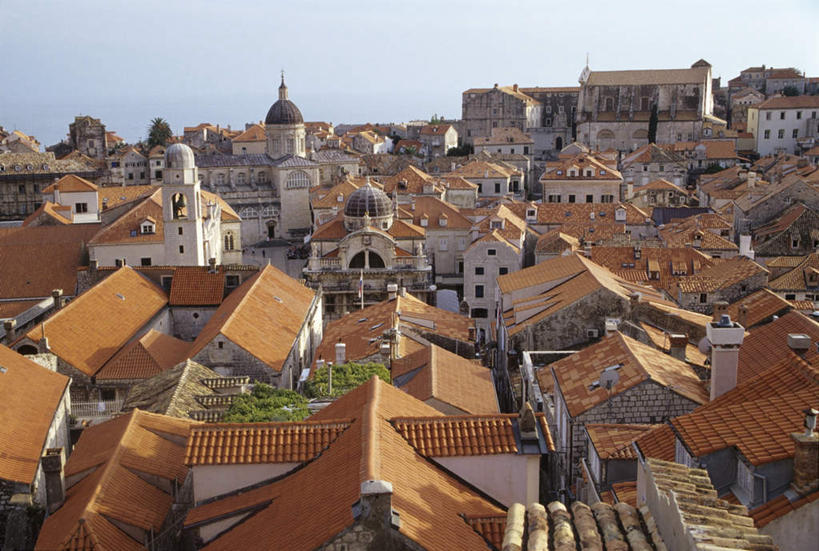 无人,家,横图,全景,俯视,室外,白天,度假,美景,天际线,植物,城市风光,城市,克罗地亚,时间,时钟,房屋,屋子,景观,公寓,钟楼,计时,娱乐,洋房,楼房,住宅,树,树木,蓝色,绿色,蓝天,天空,自然,钟表,天,享受,休闲,表,景色,放松,生长,晴朗,成长,万里无云,塔钟,杜布罗夫尼克,克罗地亚共和国,拉古萨,钟,晴空,晴空万里,彩图,高角度拍摄,房子