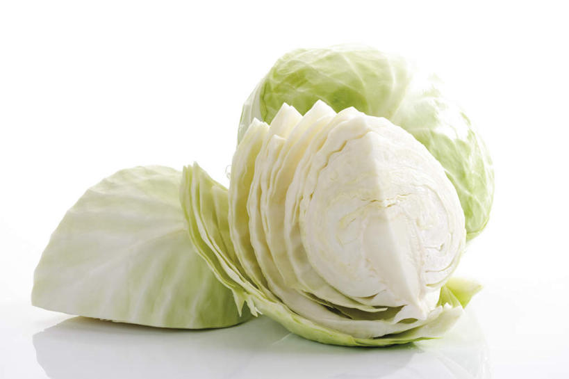 无人,横图,室内,特写,白天,白色背景,正面,蔬菜,椰菜,卷心菜,新鲜,食品,食物,摄影,有机食品,绿色食品,影棚,剖面,结球甘蓝,甘兰,包心菜,彩图,影棚拍摄,拍摄