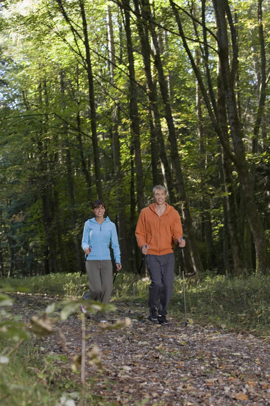 西方人,两个人,家庭,夫妻,竖图,室外,白天,正面,爱情,锻炼,运动,森林,树林,植物,道路,路,公路,欧洲,欧洲人,服装,工具,器材,交通,浪漫,树,树木,衣服,绿色,自然,温暖,温馨,一家人,器械,恩爱,恋人,服饰,生长,成长,拐杖,和睦,衣着,穿着,登山杖,辅助设备,衣饰,登山棍,体育,男人,男性,女人,女性,中年男性,中年女性,白种人,情侣,马路,彩图,全身,健身,伴侣,融洽