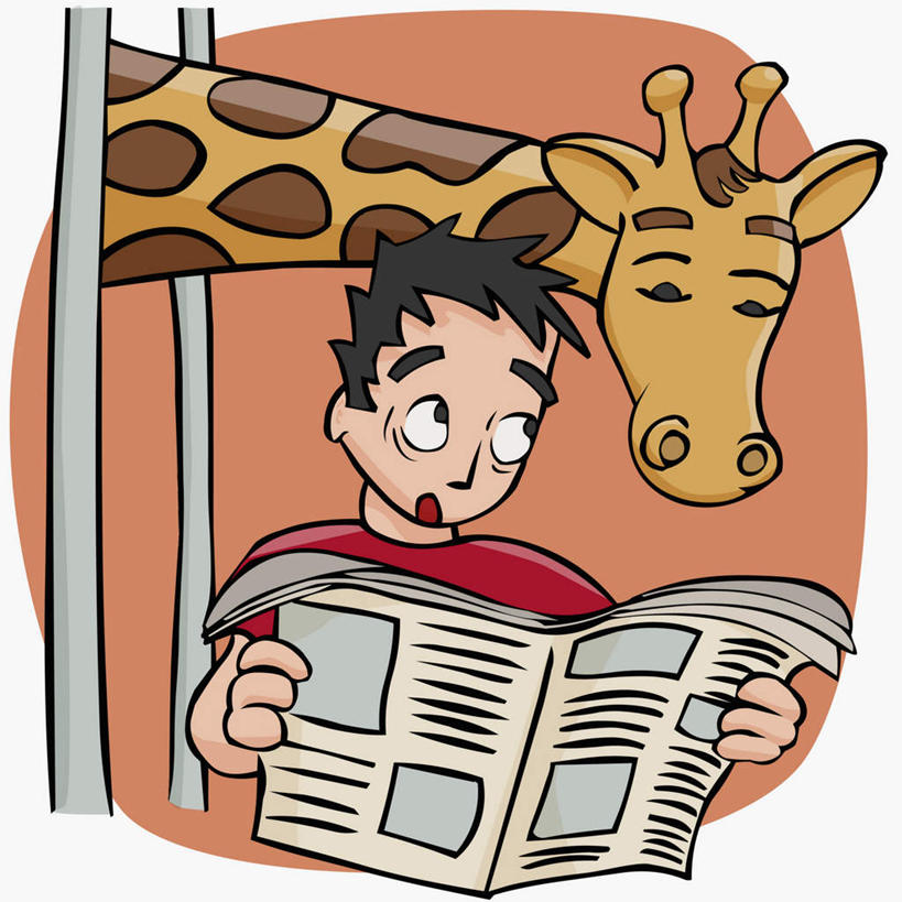 无人,动物园,栏杆,站,方图,插画,室内,白天,白色背景,正面,数码,科技,哺乳动物,长颈鹿,野生动物,报纸,一头,阴影,服装,网络,信息,围栏,高光,几何,计算机图形,合成,图画,注视,休闲装,护栏,画,衣服,红色,动物,观察,看,站着,休闲,休闲服,橙色,服饰,活泼,观看,新闻,幽默,一份,电脑合成图,数码合成图,察看,合成图,关注,诙谐,漫画,偷窥,写实,具体,具象,窃看,窃视,风趣,站立,半身,彩图,报刊