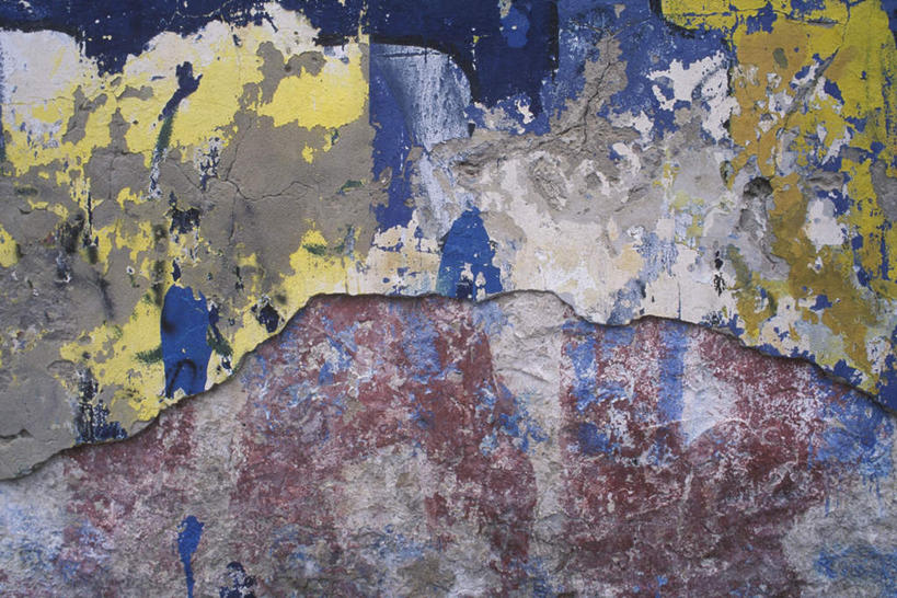 无人,横图,室内,特写,白天,正面,破旧,陈旧,纹路,纹理,墙,破坏,破损,墙壁,墙面,损坏,肌理,彩图