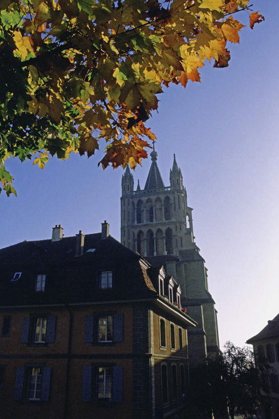 无人,家,教堂,竖图,室外,白天,仰视,旅游,度假,植物,标志建筑,地标,建筑,瑞士,欧洲,阴影,节日,光线,影子,房屋,屋子,公寓,文化,娱乐,建设,洋房,楼房,住宅,树,树木,蓝色,绿色,蓝天,天空,阳光,自然,天,祈祷,享受,休闲,健康,旅游胜地,放松,许愿,宗教,信仰,生长,晴朗,成长,纪念,祈求,基督教,天主教,信念,中欧,万里无云,首府,瑞士联邦,洛桑,沃州,平安,晴空,晴空万里,彩图,低角度拍摄,房子,大教堂,礼拜堂