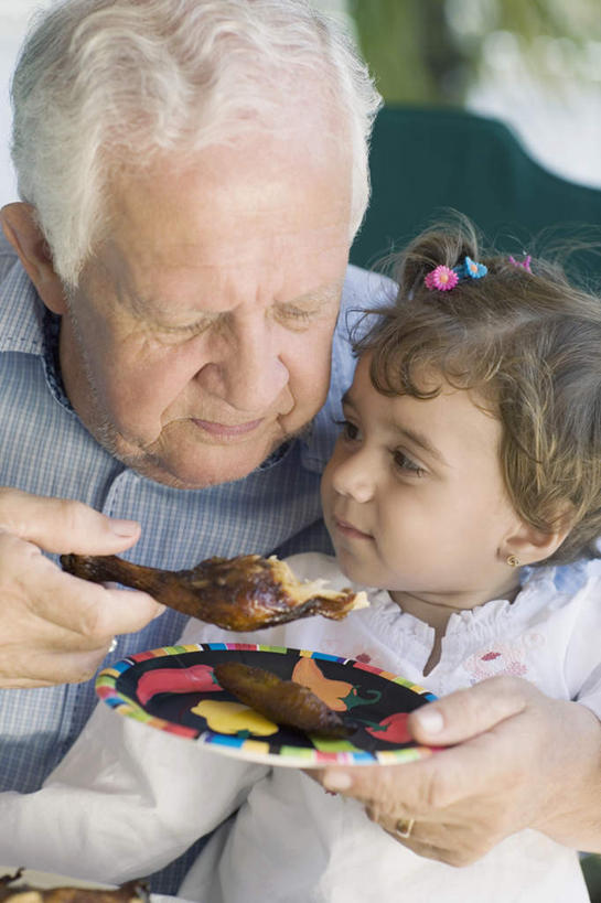 西方人,儿童,老年人,两个人,家庭,祖父,坐,笑,微笑,露齿笑,竖图,室外,白天,正面,纯洁,植物,餐具,欧洲,欧洲人,握,服装,朦胧,模糊,装饰,碟子,盘,头饰,鸡肉,肉,拿,拿着,注视,休闲装,肉类,树,树木,一个,小孩,衣服,绿色,自然,盘子,发饰,饰品,碟,观察,看,休闲,温暖,温馨,一家人,休闲服,可爱,童年,童趣,握着,服饰,生长,爷爷,单个,成长,观看,祖孙,华丽,修饰,点缀,和睦,察看,关注,头绳,肉食,童真,烂漫,无邪,配饰,外孙女,外公,外祖父,衬托,美观,雅致,雅观,天真,老年男性,男人,男性,女孩,白种人,孩子,孙女,坐着,半身,彩图,融洽,发绳,女生