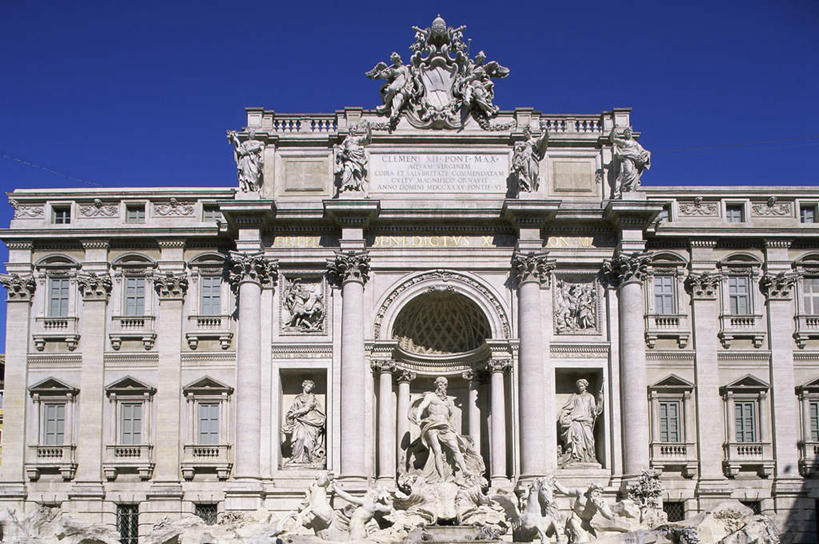 无人,家,横图,室外,白天,仰视,旅游,度假,窗户,标志建筑,地标,建筑,喷泉,雕塑,意大利,欧洲,罗马,阴影,艺术,装饰,光线,雕刻,雕像,影子,房屋,墙,屋子,景观,公寓,首都,文化,娱乐,建设,洋房,楼房,石雕,玻璃窗,墙壁,墙面,住宅,蓝色,蓝天,天空,阳光,工艺品,天,品味,享受,休闲,旅游胜地,放松,晴朗,纪念,美术,南欧,主题,水景,陈列,万里无云,意大利共和国,许愿池,特莱维喷泉,少女喷泉,许愿泉,功能,美学,美观,设计,晴空,晴空万里,彩图,低角度拍摄,房子