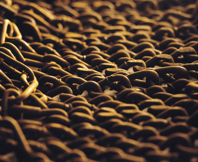 无人,横图,俯视,室内,特写,白天,静物,金属制品,一排,朦胧,模糊,整齐,生锈,金属,排列,摄影,铁链,影棚,腐蚀,侵蚀,队列,腐化,锈迹斑斑,彩图,高角度拍摄,影棚拍摄,拍摄