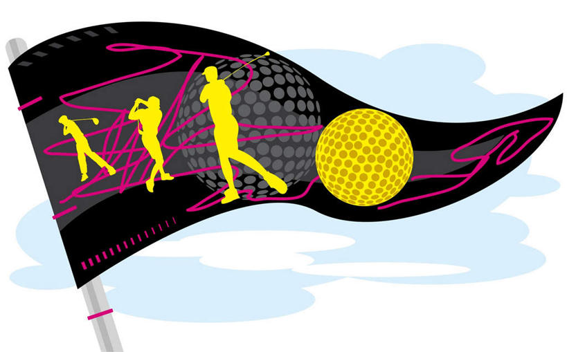 无人,三个人,站,横图,插画,室内,白天,正面,数码,科技,旗帜,握,阴影,网络,高尔夫,高尔夫球,高光,几何,计算机图形,拿,合成,图画,拿着,旗子,画,站着,握着,电脑合成图,数码合成图,高尔夫球杆,合成图,漫画,高尔夫运动,高尔夫球具,写实,具体,具象,旌旗,旗号,男人,男性,年轻男性,年轻女性,女人,女性,站立,彩图,全身