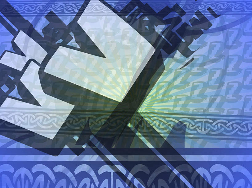 无人,横图,插画,室内,白天,正面,数码,科技,一排,阴影,花纹,整齐,装饰,网络,英文,标志,文字,线条,字符,字母,高光,几何,计算机图形,合成,图画,标识,画,排列,三个,蓝色,白色,英文字母,华丽,修饰,点缀,电脑合成图,数码合成图,合成图,队列,斑纹,漫画,写实,具体,具象,衬托,美观,雅致,雅观,彩图