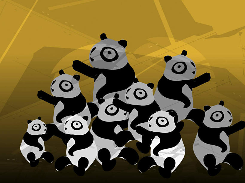 无人,站,伸展双臂,横图,插画,室内,白天,侧面,数码,科技,野生动物,熊猫,许多,阴影,网络,很多,高光,几何,计算机图形,合成,图画,注视,画,黄色,动物,观察,看,站着,可爱,活泼,观看,电脑合成图,数码合成图,察看,合成图,关注,大熊猫,漫画,写实,具体,具象,猫熊,敞开双臂,伸开双臂,展开双肩,站立,张开手臂,张开双臂,彩图,全身