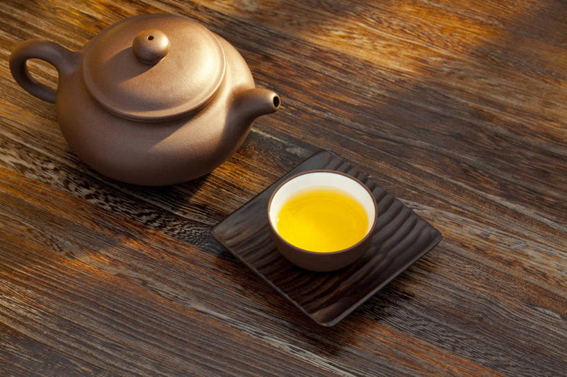 无人,横图,特写,茶,桌子,静物,叶子,日光,壶,木纹,绿茶,书桌,绿色,放松,摄影,紫砂壶,早晨,中国文化,烧水壶,热饮,东亚文化,茶杯,书,彩图