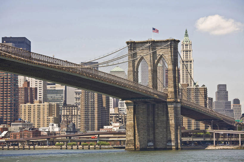 无人,横图,室外,白天,河流,天际线,建筑,摩天大楼,纽约,美国,固体,城镇,桥,曼哈顿,联系,图像,现代,风景,地标建筑,运输,摄影,建造,流动,都市风光,市区,布鲁克林桥,稳定,布鲁克林,彩图,旅行,当代,链环