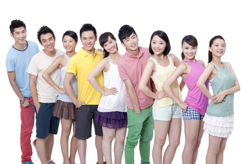 东方人,成年人,人群,站,笑,微笑,露齿笑,横图,留白,白色背景,正面,时尚,快乐,友谊,幸福,北京,中国,亚洲,一排,整齐,并排,休闲装,排列,叉腰,活力,乐趣,摄影,影棚,生活方式,酷,享乐,队列,摄影棚,肖像,东亚,集体照,团结,男人,男性,年轻男性,年轻女性,女人,女性,亚洲人,中国人,年轻人,彩图,影棚拍摄,欢乐,拍摄,挨着