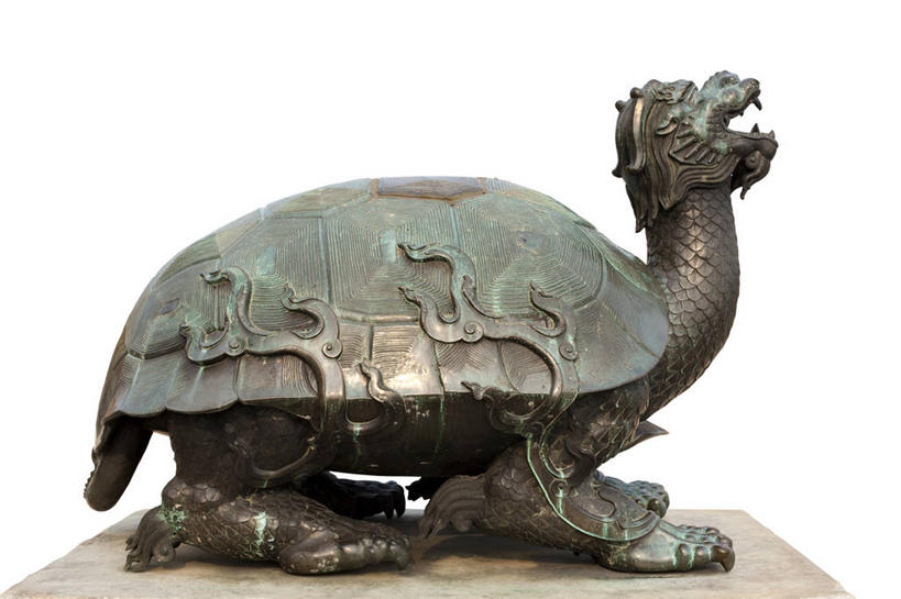 无人,横图,留白,白色背景,侧面,静物,雕塑,北京,中国,亚洲,神话,装饰,雕像,古典,历史,传统,一个,工艺品,摄影,影棚,单个,珍贵,铜,风格,中国文化,摄影棚,手艺,底座,古典风格,东亚,皇室,彩图,影棚拍摄,拍摄,传统文化,赑屃,龙生九子