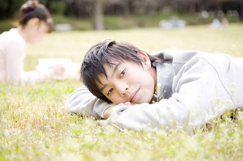 东方人,少年,两个人,亚洲,春天,约会,异性恋,男孩,男人,男性,女孩,女人,亚洲人,年轻人,彩图,爱