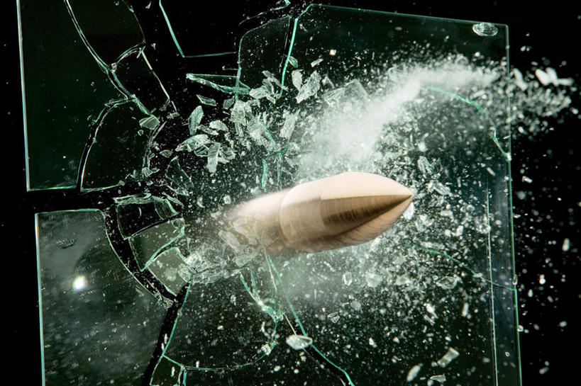 运动模糊,爆炸,静物,玻璃,材料,子弹,迅速,动作,暴力,毁灭,危险,彩图