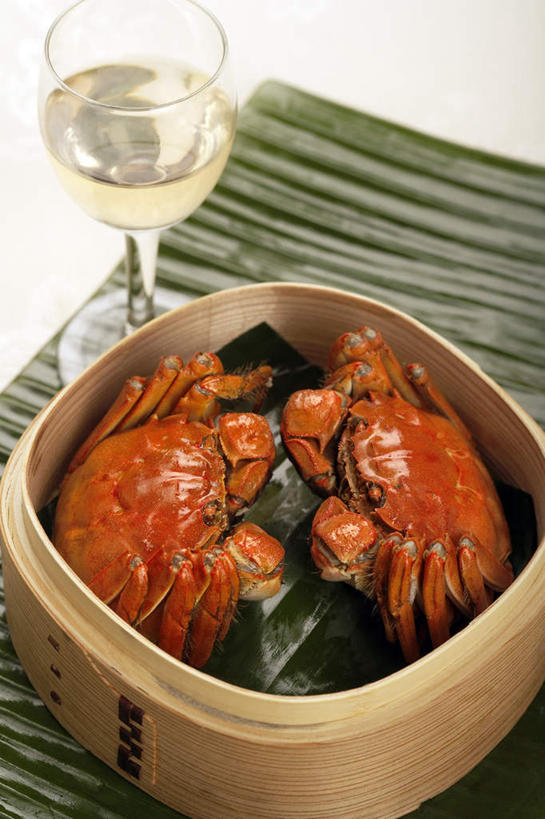 无人,竖图,室内,特写,竹子,玻璃,北京,中国,亚洲,螃蟹,材料,食品,饮食,绿色,容器,面对面,摄影,葡萄酒杯,清新,东亚,健康食物,蒸锅,玻璃杯,海产,彩图