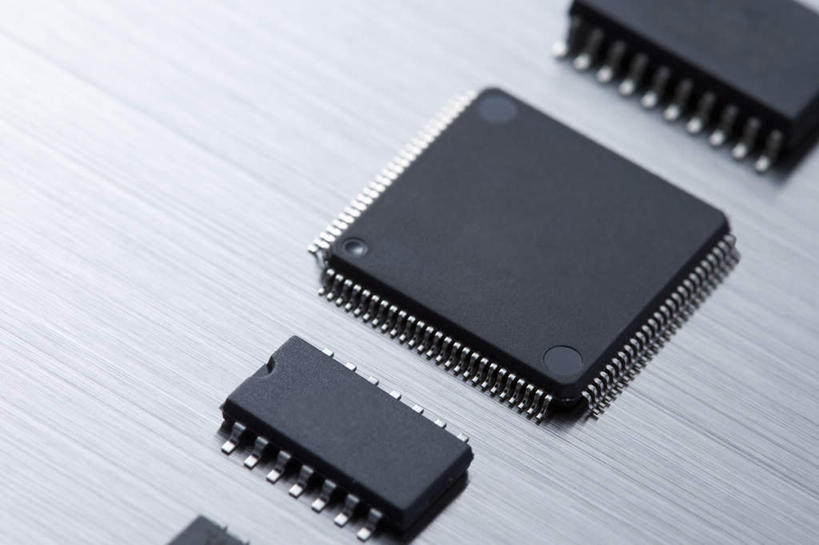 无人,横图,俯视,特写,技术,形状,银色背景,电路板,电器,联系,三个,工业,摄影,复杂,电脑芯片,创新,彩图,高角度拍摄