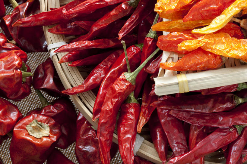 无人,横图,特写,辣椒,静物,许多,食品,很多,热,饮食,红色,红辣椒,彩图