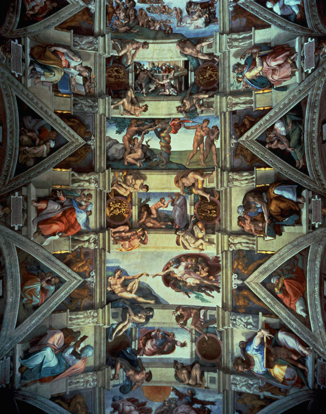 无人,教堂,站,蹲,横图,室内,白天,正面,旅游,度假,绘画,草地,草坪,石头,山,山脉,植物,标志建筑,地标,建筑,油画,意大利,欧洲,罗马,节日,艺术,装饰,石子,墙,屋顶,山峰,山峦,首都,古典,顶棚,注视,文化,娱乐,建设,裸露,壁画,墙壁,墙面,草,树,树木,绿色,自然,工艺品,群山,观察,看,品味,祈祷,站着,享受,休闲,健康,旅游胜地,放松,许愿,宗教,信仰,生长,成长,观看,纪念,华丽,修饰,祈求,美术,点缀,察看,高雅,关注,南欧,裸,信念,意大利共和国,美学,衬托,美观,雅致,雅观,袍子,西斯廷教堂,平安,石块,岩石,蹲着,画画,站立,彩图,全身,大教堂,礼拜堂