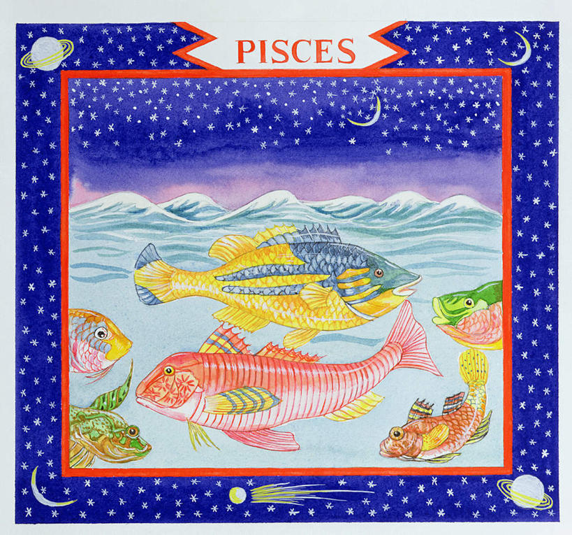 游泳,无人,横图,室内,夜晚,背景,正面,绘画,海浪,海洋,油画,许多,艺术,英文,鱼,标志,文字,字符,字母,浪花,月亮,星星,月光,古典,注视,文化,标识,鱼类,海洋生物,蓝色,海水,工艺品,观察,看,品味,星座,观看,英文字母,明亮,美术,恒星,察看,高雅,关注,水生动物,占卜,水生物,温柔,海景,海底动物,美学,皎洁,耐心,亲和,双鱼座,细腻,泅水,配景,拍浮,大海,风浪,海,海水的波动,近岸浪,涌浪,半身,布景,彩图