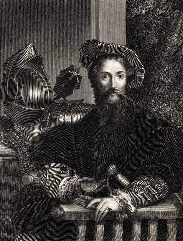 一个人,无人,坐,竖图,黑白,室内,白天,正面,绘画,安全,竞争,桌子,帽子,椅子,油画,仅一个男性,仅一个人,仅一个中年男性,对抗,服装,艺术,冲突,长袍,盔甲,头盔,办公桌,木椅,墙,刀具,防护,古典,注视,礼帽,破坏,文化,墙壁,墙面,衣服,安全帽,工艺品,刀,观察,看,品味,武器,战争,服饰,观看,保护,美术,损坏,察看,高雅,攻击,威胁,衣着,穿着,对立,关注,矛盾,兵器,保险,防御,铠甲,美学,敌对,挫败,斗争,抗拒,抗衡,凶器,杀伤,威慑,防具,防卫,哥伦布,衣饰,航海家,探险家,平安,危险,男人,男性,中年男性,坐着,半身,克里斯托弗.哥伦布,匕首,甲胄