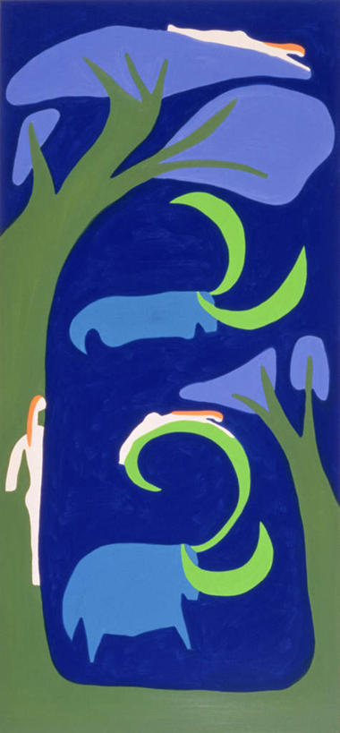 西方人,无人,三个人,站,竖图,室内,白天,正面,绘画,树林,植物,哺乳动物,大象,野生动物,油画,欧洲,欧洲人,绿色背景,艺术,古典,文化,裸露,树,树木,绿色,自然,动物,工艺品,品味,站着,两只,生长,成长,美术,高雅,裸,美学,猛犸,长毛象,猛犸象,男人,男性,女人,女性,中年男性,中年女性,白种人,象,站立,彩图,全身