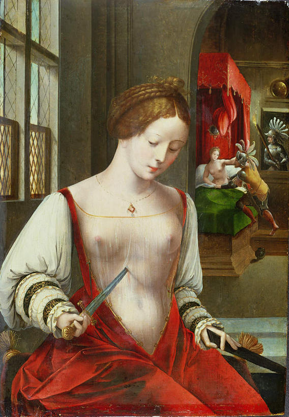 西方人,裸体,无人,四个人,家,坐,竖图,室内,白天,正面,裙子,绘画,安全,竞争,窗户,窗帘,床,帽子,油画,欧洲,欧洲人,士兵,对抗,握,连衣裙,艺术,装饰,冲突,盔甲,头盔,房屋,墙,屋子,床单,刀具,防护,古典,拿,拿着,注视,破坏,文化,被子,楼房,玻璃窗,墙壁,墙面,住宅,帘子,安全帽,工艺品,刀,观察,看,品味,遮阳,武器,战争,握着,单人床,观看,保护,华丽,修饰,美术,损坏,点缀,察看,高雅,被单,攻击,威胁,对立,关注,矛盾,自杀,兵器,保险,防御,铠甲,美学,敌对,挫败,斗争,抗拒,抗衡,衬托,美观,雅致,雅观,凶器,杀伤,威慑,防具,防卫,自尽,兵士,赤身,强暴,强横,平安,危险,男人,男性,年轻男性,年轻女性,女人,女性,白种人,坐着,半身,彩图,房子,匕首,甲胄