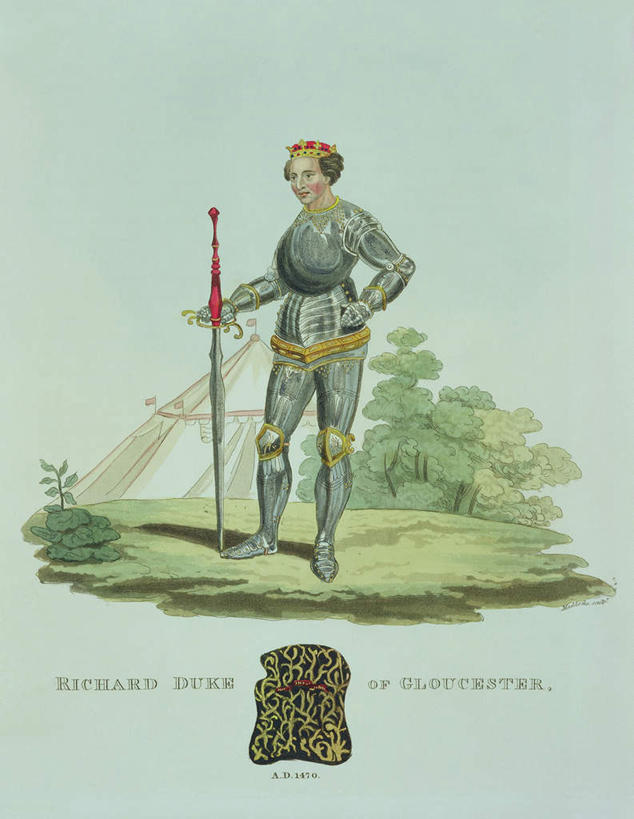 西方人,一个人,无人,站,竖图,室内,白天,正面,绘画,安全,竞争,草地,草坪,植物,油画,欧洲,欧洲人,仅一个男性,仅一个人,对抗,握,艺术,冲突,英文,标志,盔甲,文字,字符,字母,防护,古典,拿,拿着,注视,破坏,文化,标识,草,树,树木,仅一个年轻男性,绿色,自然,工艺品,观察,看,品味,站着,武器,战争,握着,生长,成长,观看,英文字母,保护,美术,损坏,察看,高雅,剑,攻击,威胁,国王,对立,关注,矛盾,兵器,保险,防御,铠甲,美学,敌对,挫败,斗争,抗拒,抗衡,杀伤,威慑,防具,防卫,英国国王,理查三世,平安,危险,男人,男性,年轻男性,白种人,站立,彩图,全身,甲胄