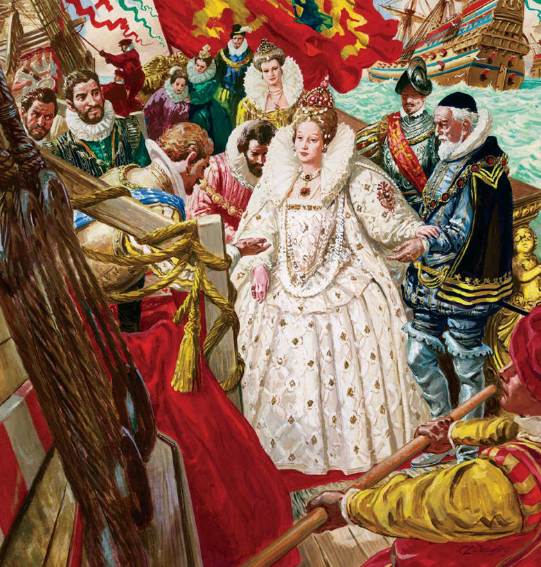 西方人,无人,码头,走,握手,竖图,室内,白天,正面,民族服装,裙子,绘画,海浪,海洋,港口,船,皇冠,油画,欧洲,欧洲人,一排,波纹,连衣裙,艺术,整齐,浪花,木船,涟漪,许多人,古典,文化,排列,倒影,水纹,海水,绳子,工艺品,交通工具,波浪,品味,一群人,搭,绳索,美术,权威,女王,倒映,高雅,舟,搭着,队列,高贵,载具,侍从,海景,水晕,美学,权力,统治,反照,跟从,跟随,男人,男性,女人,女性,中年男性,中年女性,白种人,王冠,大海,风浪,海,海水的波动,近岸浪,涌浪,步行,搀手,拉手,散步,手搀手,手拉手,手牵手,手握手,走路,彩图,全身,传统服装,民俗服,摆渡口,埠头,渡口,渡头,港湾,海港,货运码头,口岸,商港,随从