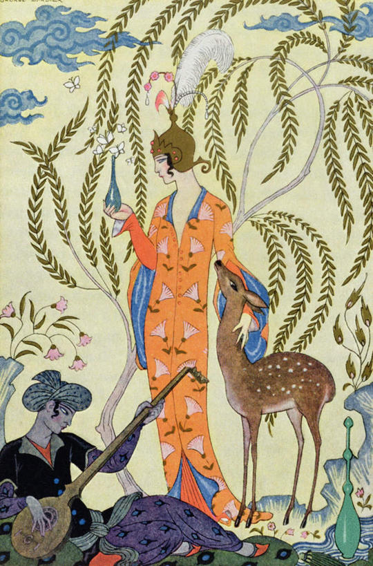 西方人,无人,两个人,伙伴,朋友,站,坐,竖图,室内,白天,正面,民族服装,绘画,友谊,哺乳动物,鹿,野生动物,油画,欧洲,欧洲人,握,服装,艺术,乐器,弦乐器,古典,弹奏,拿,拿着,文化,衣服,动物,工艺品,品味,站着,可爱,握着,服饰,活泼,美术,高雅,衣着,穿着,弓拉弦乐器,弓拉弦鸣乐器,美学,西塔尔,西塔琴,衣饰,锡塔尔琴,友情,男人,男性,女人,女性,中年男性,中年女性,白种人,站立,坐着,彩图,全身,传统服装,民俗服