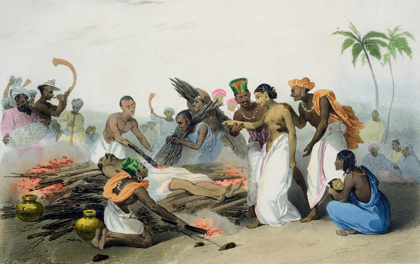 无人,伙伴,朋友,站,躺,蹲,握手,横图,室内,白天,正面,民族服装,绘画,友谊,热情,植物,棕榈树,火,项链,叶子,油画,亚洲,阴影,艺术,光线,壶,火焰,头巾,影子,烟雾,绿叶,枝条,许多人,古典,燃烧,注视,文化,水壶,装饰品,树,树木,树枝,绿色,天空,阳光,自然,茶壶,容器,饰品,首饰,工艺品,天,观察,看,品味,站着,一群人,嫩叶,生长,晴朗,成长,观看,美术,死亡,察看,高雅,关注,棕榈叶,万里无云,美学,殒命,灭亡,虬枝,枝杈,火化,火葬,卧着,友情,男人,男性,女人,女性,中年男性,中年女性,亚洲人,印度人,叶,叶片,晴空,晴空万里,搀手,蹲着,拉手,手拉手,手握手,躺着,卧,站立,彩图,全身,传统服装,民俗服