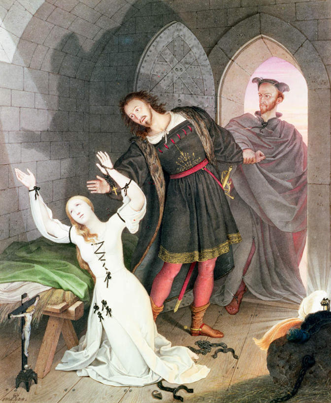 西方人,无人,三个人,站,跪,举,竖图,室内,白天,正面,民族服装,绘画,床,油画,欧洲,欧洲人,士兵,阴影,节日,艺术,光线,十字架,影子,墙,床单,古典,注视,文化,被子,墙壁,墙面,工艺品,观察,看,品味,祈祷,托,站着,健康,许愿,监狱,宗教,单人床,信仰,观看,纪念,祈求,美术,察看,高雅,被单,监禁,束缚,犯人,关注,关押,监牢,牢狱,美学,兵士,监管,禁闭,平安,男人,男性,女人,女性,中年男性,中年女性,白种人,看守,跪着,举起,举手,举着,向上举,向上伸,向上托,站立,彩图,全身,传统服装,民俗服