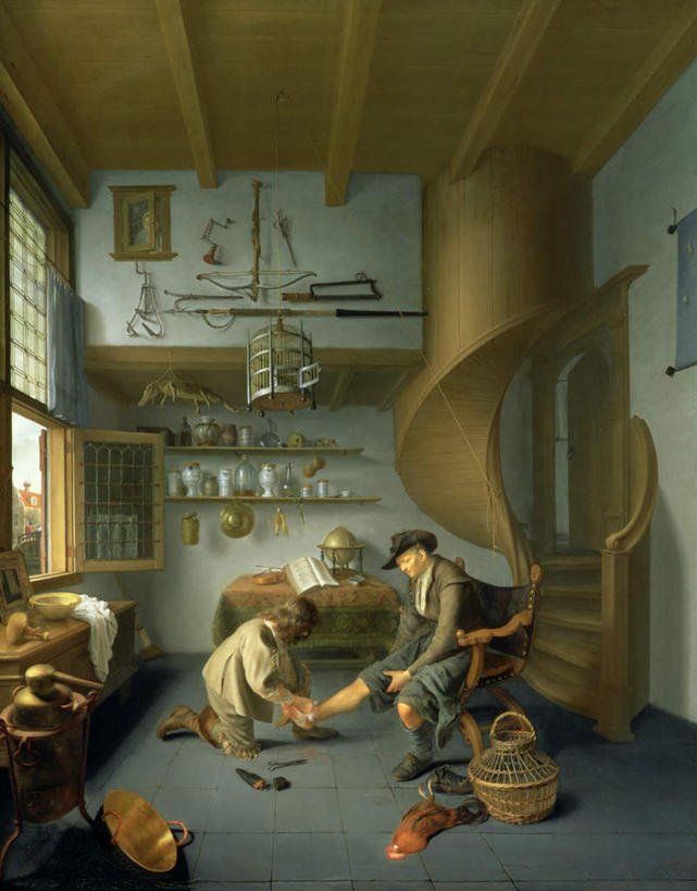 西方人,无人,两个人,伙伴,朋友,栏杆,坐,蹲,交叉,竖图,室内,白天,侧面,民族服装,绘画,友谊,窗户,楼梯,竹子,鸡,帽子,椅子,油画,欧洲,欧洲人,竹制,艺术,编织,扶手,篮子,阶梯,木椅,躺椅,古典,注视,文化,护栏,家禽,玻璃窗,台阶,一只,动物,竹篮,工艺品,观察,看,品味,牛仔帽,牲畜,观看,竹条,交织,美术,察看,包扎,高雅,竹制品,关注,美学,穿插,友情,老年男性,男人,男性,年轻男性,白种人,蹲着,坐着,彩图,全身,传统服装,民俗服