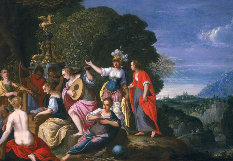 西方人,无人,伙伴,朋友,站,坐,横图,室内,白天,正面,民族服装,绘画,友谊,山,山脉,树林,植物,油画,欧洲,欧洲人,握,神话,艺术,山峰,云,云朵,乐器,竖琴,弦乐器,山峦,许多人,古典,弹奏,拿,云彩,拿着,注视,文化,裸露,树,树木,蓝色,绿色,白云,蓝天,天空,自然,工艺品,群山,天,观察,看,品味,站着,一群人,握着,生长,晴朗,成长,观看,美术,察看,高雅,关注,弹拨弦鸣乐器,裸,传说,希腊神话,美学,雅典娜,智慧女神,弥涅耳瓦,密涅瓦,帕拉斯.雅典娜,友情,年轻女性,女人,女性,白种人,晴空,站立,坐着,半身,彩图,传统服装,民俗服,弹拨弦乐器