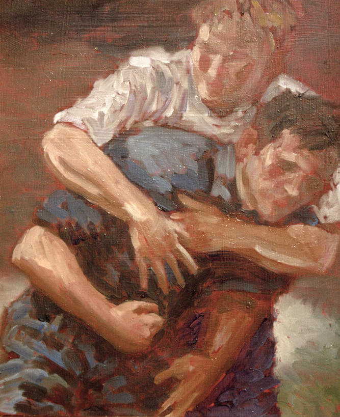 西方人,无人,两个人,伙伴,朋友,站,抱,竖图,室内,白天,正面,锻炼,绘画,快乐,友谊,比赛,运动,竞争,摔跤,油画,欧洲,欧洲人,服装,艺术,古典,注视,休闲装,文化,娱乐,衣服,工艺品,观察,看,品味,站着,休闲,休闲服,服饰,抱着,观看,美术,察看,高雅,搂着,体育运动,关注,美学,摔交,体育,友情,男人,男性,年轻男性,白种人,搂,搂抱,站立,半身,彩图,健身