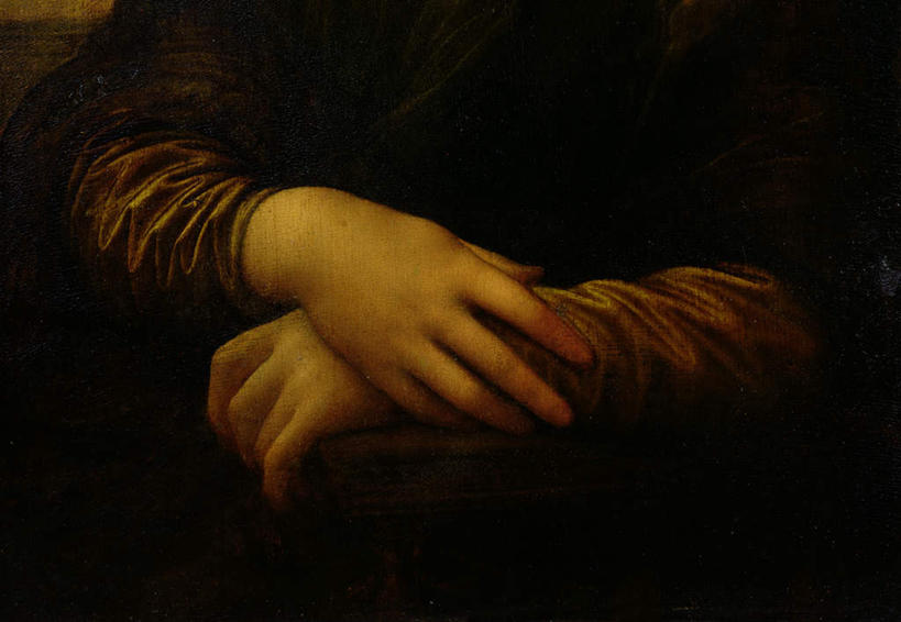 西方人,手,一个人,无人,坐,横图,室内,特写,白天,正面,民族服装,绘画,油画,欧洲,欧洲人,双手,仅一个年轻女性,仅一个女性,仅一个人,握,服装,艺术,古典,文化,衣服,黑色,工艺品,品味,手部,握着,服饰,美术,高雅,衣着,穿着,美学,衣饰,蒙娜丽莎,列奥纳多.达.芬奇,蒙娜丽莎的微笑,永恒的微笑,年轻女性,女人,女性,白种人,坐着,半身,彩图,传统服装,民俗服