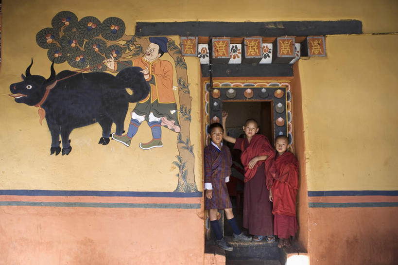 东方人,儿童,三个人,伙伴,朋友,和尚,站,横图,室外,白天,正面,旅游,度假,绘画,友谊,纯洁,门,标志建筑,地标,建筑,牛,不丹,亚洲,阴影,节日,艺术,装饰,光线,影子,墙,注视,黄种人,文化,娱乐,建设,壁画,墙壁,墙面,小孩,阳光,动物,门框,观察,看,祈祷,站着,享受,休闲,健康,旅游胜地,家畜,放松,可爱,童年,童趣,许愿,宗教,牲畜,信仰,观看,纪念,华丽,修饰,祈求,点缀,察看,关注,南亚,童真,烂漫,无邪,衬托,美观,雅致,雅观,不丹王国,平安,天真,友情,男孩,男人,男性,亚洲人,比丘,高僧,僧,僧侣,僧人,沙弥,修行僧,画画,站立,彩图,全身,男生