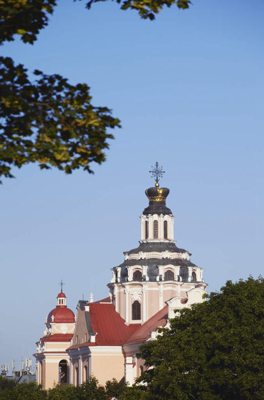 无人,教堂,竖图,室外,白天,仰视,旅游,度假,标志建筑,地标,建筑,叶子,欧洲,立陶宛,阴影,节日,朦胧,模糊,光线,影子,墙,绿叶,首都,文化,娱乐,建设,墙壁,墙面,蓝色,白色,蓝天,天空,阳光,天,祈祷,享受,休闲,健康,嫩叶,旅游胜地,放松,许愿,宗教,信仰,晴朗,纪念,祈求,信念,万里无云,立陶宛共和国,维尔纽斯,平安,叶,叶片,晴空,晴空万里,彩图,低角度拍摄,大教堂,礼拜堂