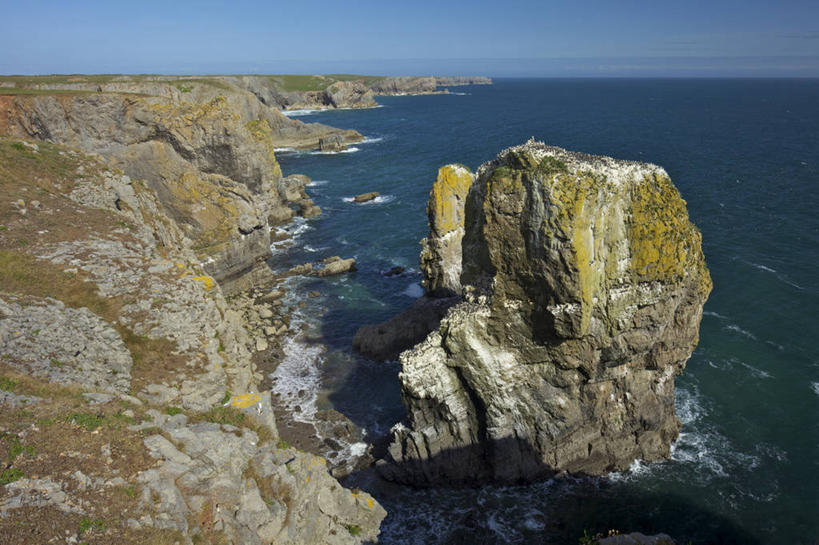 无人,公园,横图,俯视,室外,白天,旅游,度假,岛屿,海浪,海洋,石头,美景,沙滩,英国,欧洲,阴影,朦胧,模糊,光线,沙子,石子,影子,岛,海岸,景观,浪花,水平线,辽阔,海平线,沙地,娱乐,蓝色,蓝天,天空,阳光,自然,海水,天,享受,休闲,广阔,景色,放松,晴朗,一望无际,国家公园,西欧,自然风光,大不列颠,威尔士,海景,大不列颠及北爱尔兰联合王国,万里无云,大不列颠联合王国,日不落英帝国,威尔士公国,无边无际,一马平川,海岸公园,彭布罗克郡海岸国家公园,大海,风浪,海,海水的波动,海滩,近岸浪,列岛,群岛,石块,岩石,涌浪,诸岛,晴空,晴空万里,彩图,高角度拍摄,水天相接,水天一线