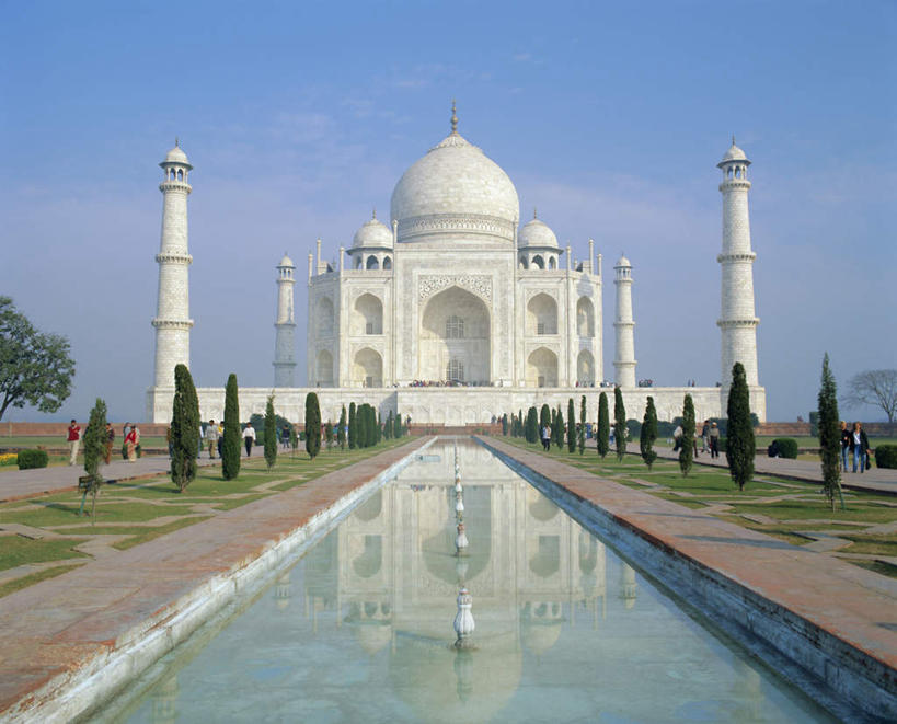 无人,横图,室外,白天,正面,旅游,度假,比赛,名胜古迹,植物,地标,喷泉,泰姬陵,印度,亚洲,一排,阴影,波纹,朦胧,模糊,遗迹,整齐,光线,影子,墙,景观,涟漪,古迹,文化,文物,娱乐,古建筑,墙壁,墙面,树,树木,排列,蓝色,绿色,倒影,蓝天,水纹,天空,阳光,自然,波浪,天,品味,享受,休闲,旅游胜地,放松,生长,晴朗,成长,倒映,陵墓,队列,南亚,水景,古文明,世界文化遗产,万里无云,泰姬.马哈尔陵,伊斯兰建筑,水晕,泰姬玛哈,世界七大奇迹,美观,反照,泰吉.玛哈尔陵,设计,晴空,晴空万里,彩图,标志性建筑