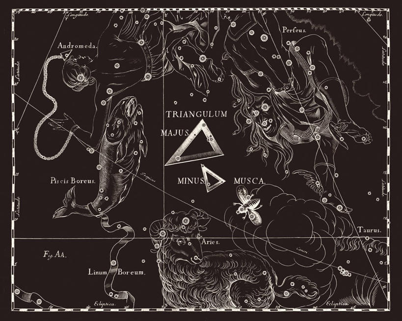 无人,横图,黑白,地图,科学,星星,摄影,星座,手艺,天文学,家蝇,拉丁文,雕刻术