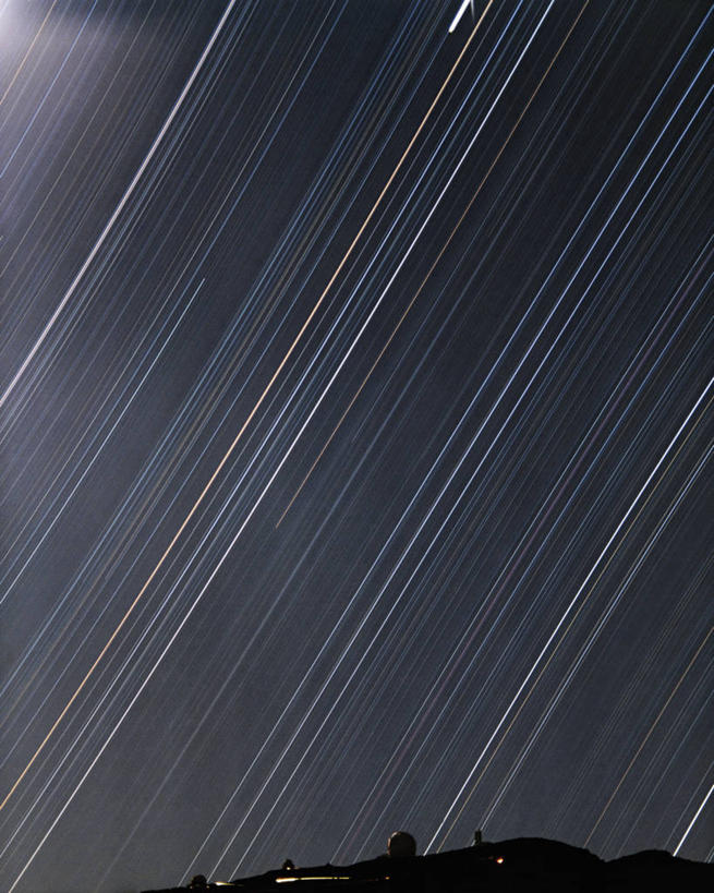 无人,天文台,竖图,室外,夜晚,长时间曝光,神秘,西班牙,时间,科学,星星,摄影,加那利群岛,天文学,帕尔马,大西洋群岛,彩图