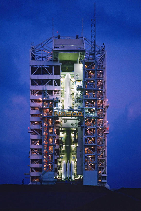 无人,竖图,室外,夜晚,技术,日本,起飞,太空,发射台,摄影,九州,彩图,空间探索