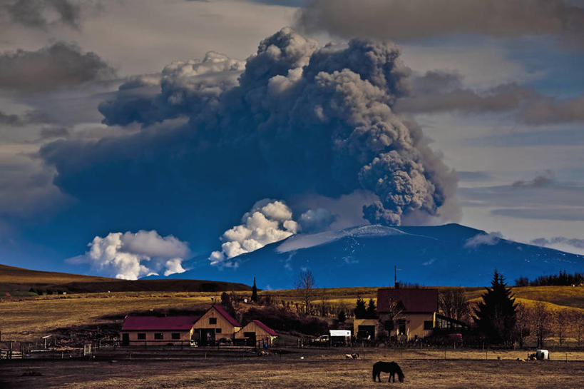 无人,农场,横图,室外,白天,火山,风,蒸汽,自然灾害,摄影,牲畜,灰,爆发,地震,危险,彩图