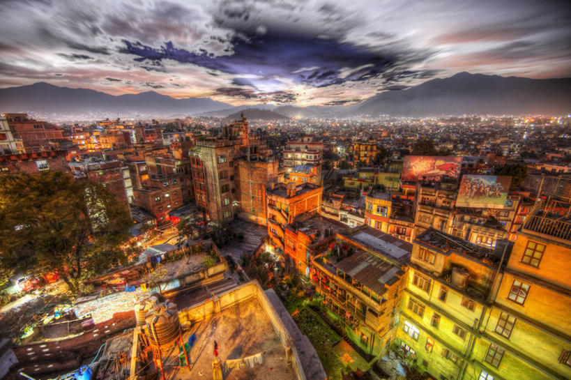 无人,横图,室外,夜晚,度假,美景,山,山脉,城市风光,城市,路,尼泊尔,亚洲,屋顶,光,景观,公寓,首都,娱乐,布告栏,享受,休闲,景色,放松,摄影,照亮,照明设备,市区,加德满都,喜马拉雅山脉,彩图,高动态范围成像