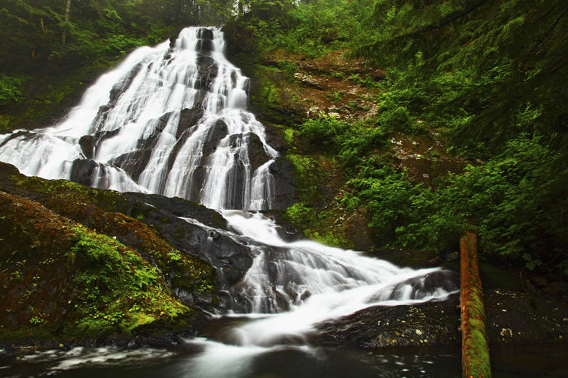 无人,横图,室外,白天,瀑布,美国,地形,小溪,摄影,清新,华盛顿州,彩图