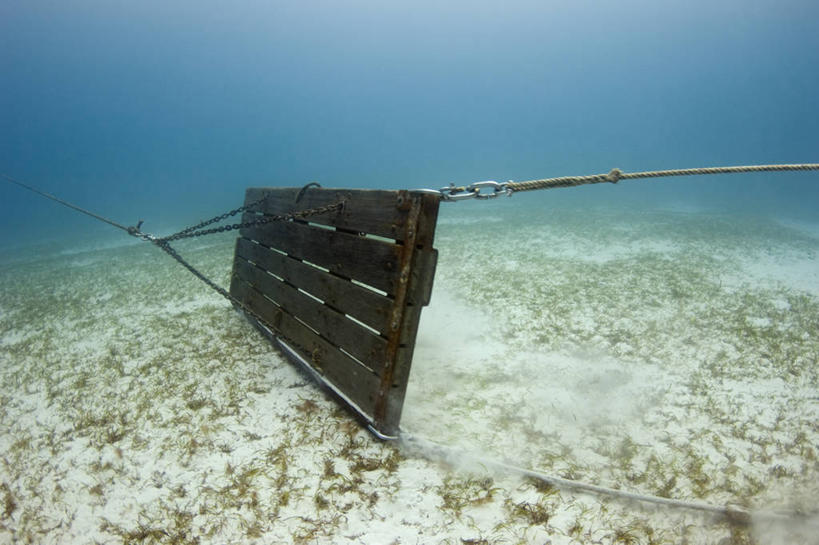 无人,横图,渔业,海底,水下,门,马来西亚,绳子,摄影,铁环,锁链,链条,束缚,限制,约束,婆罗洲岛,沙巴州,彩图