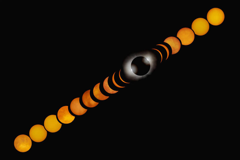 无人,横图,太阳,太空,日食,云,数码合成,摄影,天文学,日冕,食,彩图