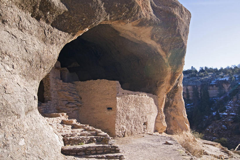 无人,横图,美国,房屋,悬崖,历史,废墟,摄影,洞穴,考古学,新墨西哥,彩图,国家纪念碑