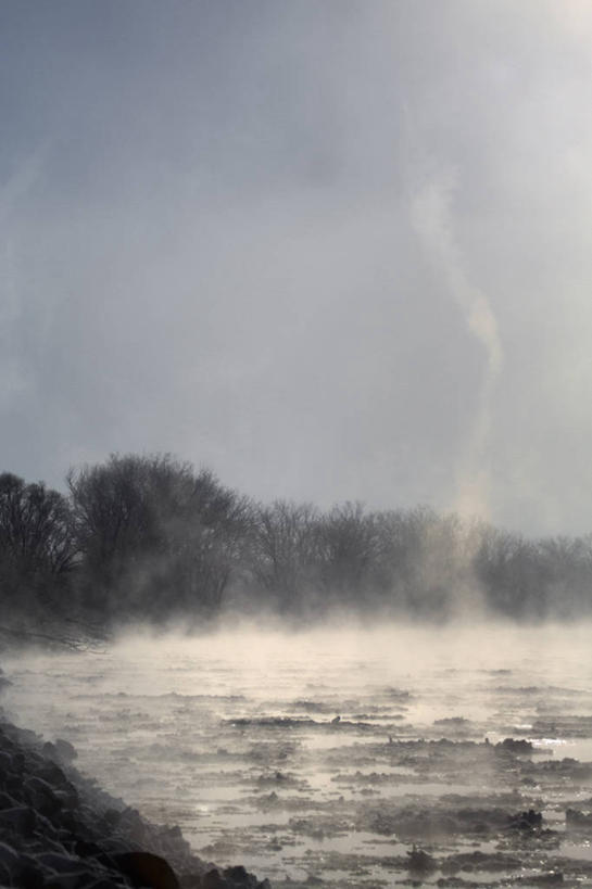 无人,横图,竖图,室外,白天,美国,冰,冬天,摄影,密苏里河,气象学,彩图,爱荷华