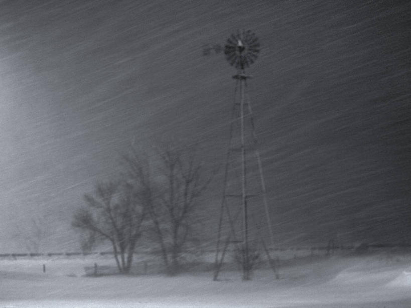 无人,横图,黑白,室外,夜晚,风,暴风雨,风车,美国,冬天,自然灾害,天气,摄影,威胁,内布拉斯加